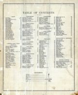 Table of Contents, Howard County 1877